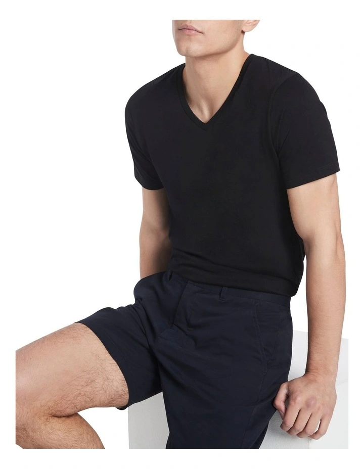 Marcs Arnie Pima Cotton Tee In Black - Image 4