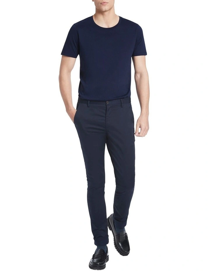 Marcs Brando Pima Cotton Tee In Navy - Image 2