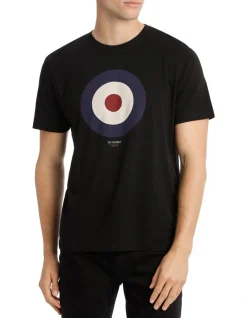 Ben Sherman Target Cotton T-Shirt Black