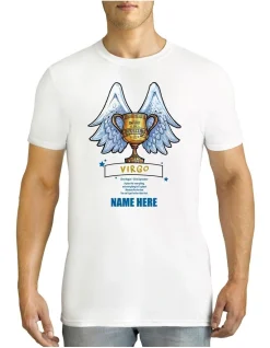 TWIDLA Personalised T-Shirts Men's Zodiac Virgo Personalised Cotton T-Shirt