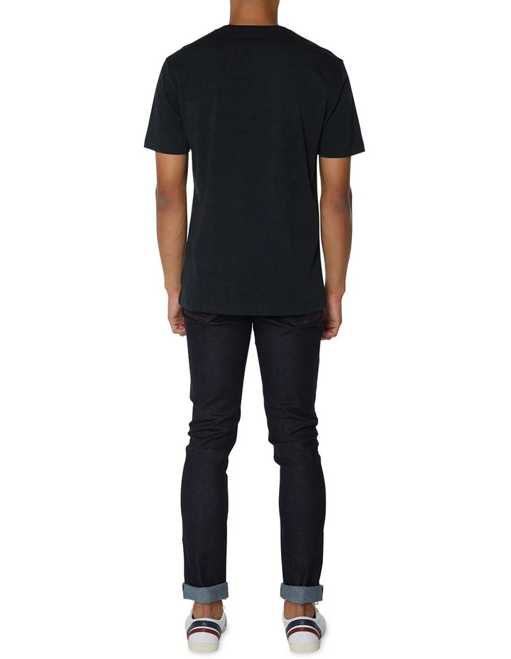 Ben Sherman Chest Embroidery Tee Black 5 Ben Sherman Chest Embroidery Tee Black - Image 5
