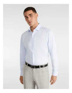Yd. Aramac Slim Fit Dress Shirt In Light Blue