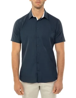 Aquila Apparel Short Sleeve Navy Merritt Shirt
