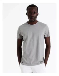 Blaq Rhodes Plain Core Tee In Steel