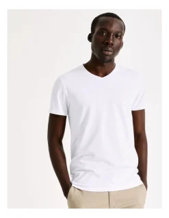 Blaq Tenerife V-Neck Tee White