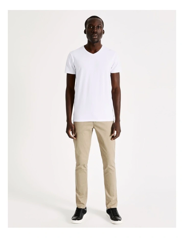 Blaq Tenerife V-Neck Tee White - Image 3