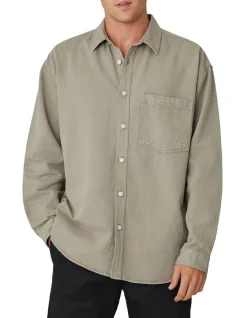 Industrie The Portland Long Sleeve Shirt Sage