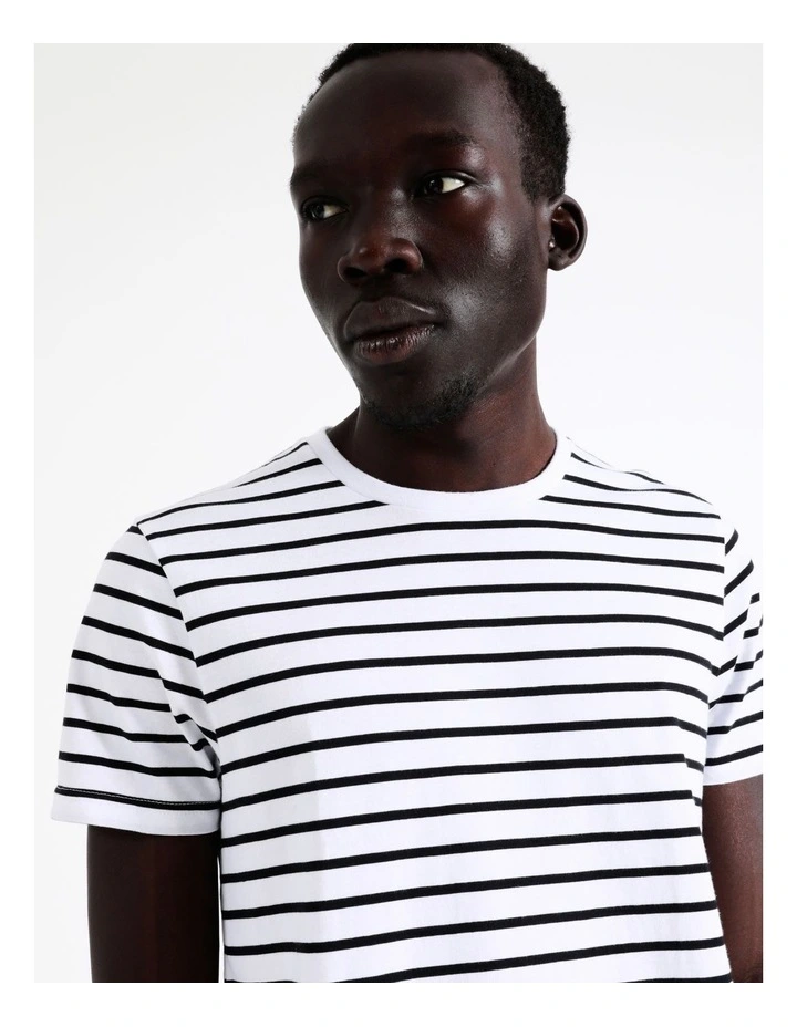 Blaq London Stripe Tee Black - Image 2