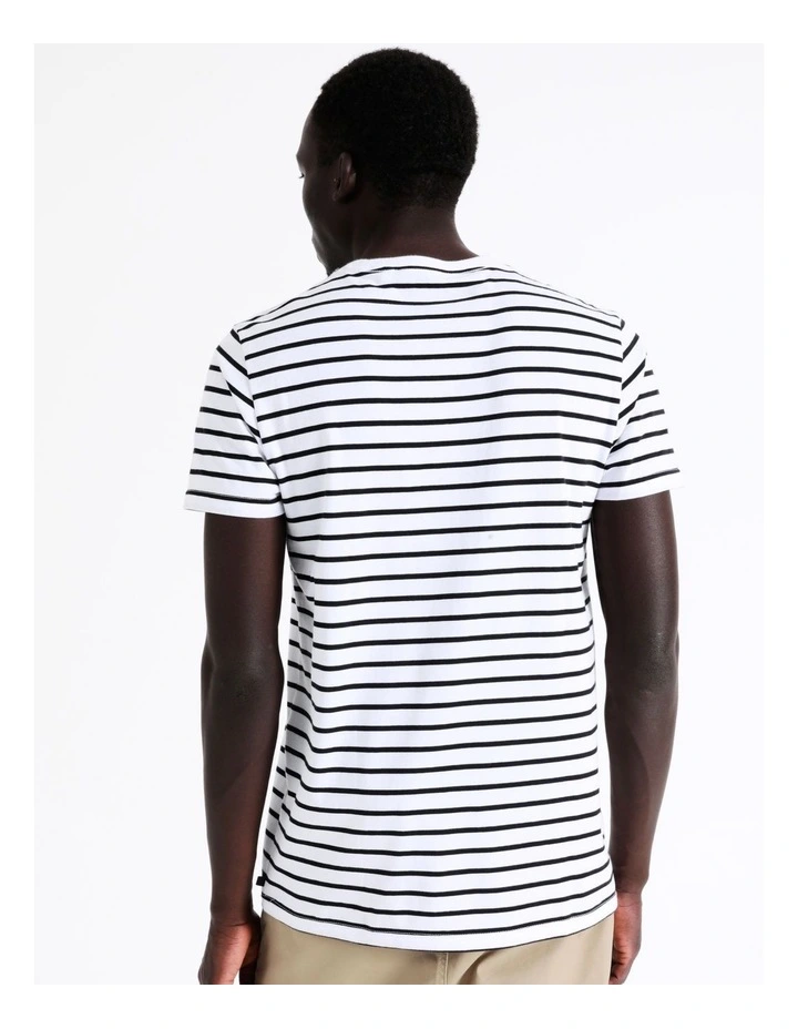 Blaq London Stripe Tee Black - Image 7