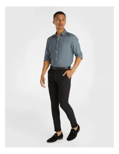 Yd. West Hampton Pure Linen Long Sleeve Shirt Teal -Nena & Pasadena Sales 845656570 6 720x928
