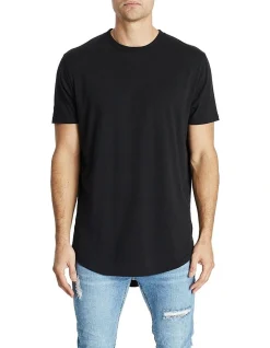 KSCY Essential Curved Hem Tee Black