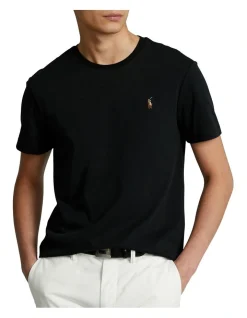 Polo Ralph Lauren Custom Slim Fit Soft Cotton T-Shirt In Black