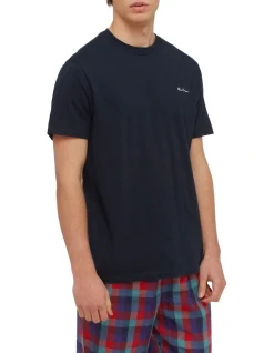 Ben Sherman Chest Embroidery Tee Midnight