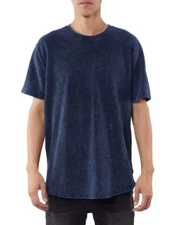 Silent Theory Acid Pique Tee Navy
