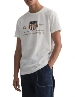 Gant Archive Shield Short Sleeve T-Shirt White