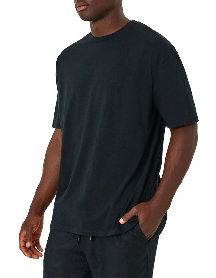 Industrie The Light Weight Del Sur Tee In Black 1 Industrie The Light Weight Del Sur Tee In Black