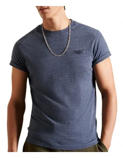 Superdry Vintage Logo Embroidered Tee Navy Marl