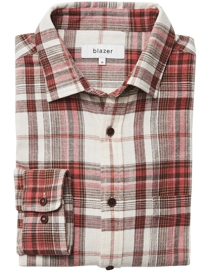 Blazer Asher Long Sleeve Check Shirt Mellow Rose 4 Blazer Asher Long Sleeve Check Shirt Mellow Rose - Image 4