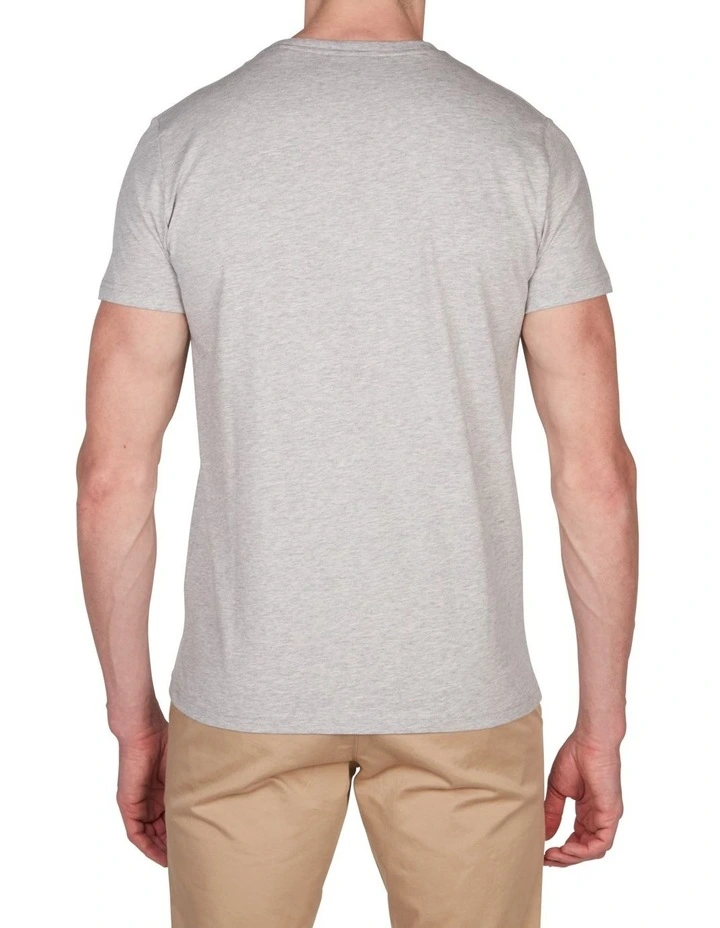 Gant Medium Shield T-Shirt Grey - Image 2
