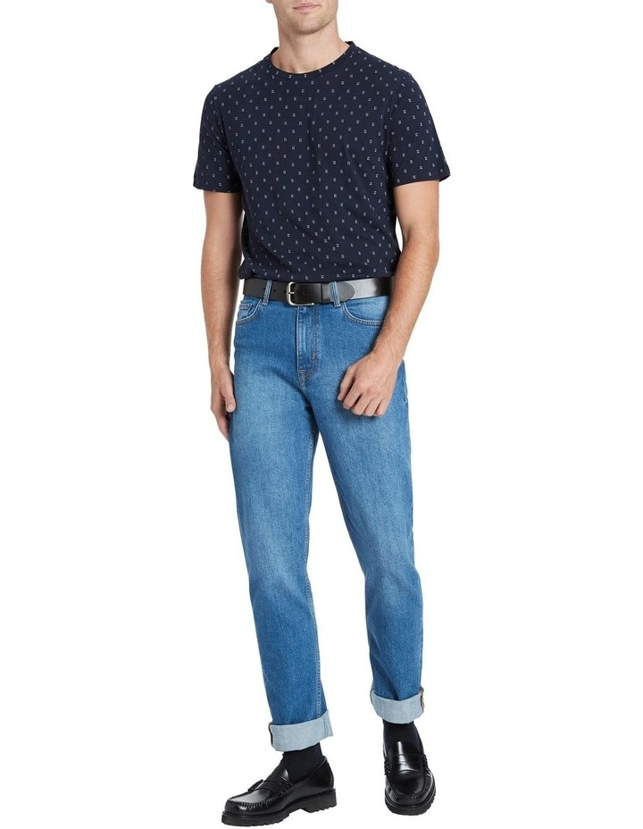 Marcs Paulo Print Tee Navy - Image 2