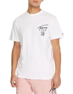Tommy Jeans Modern Essentials Signature Tee In White