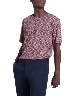 Marcs Space Dye T-Shirt Merlot Multi