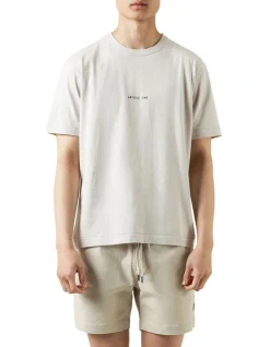 Article One Minimal Logo Tee Ecru