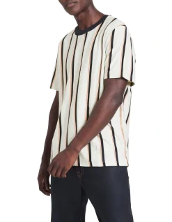 Marcs Ziggy Short Sleeve T-Shirt In Ivory