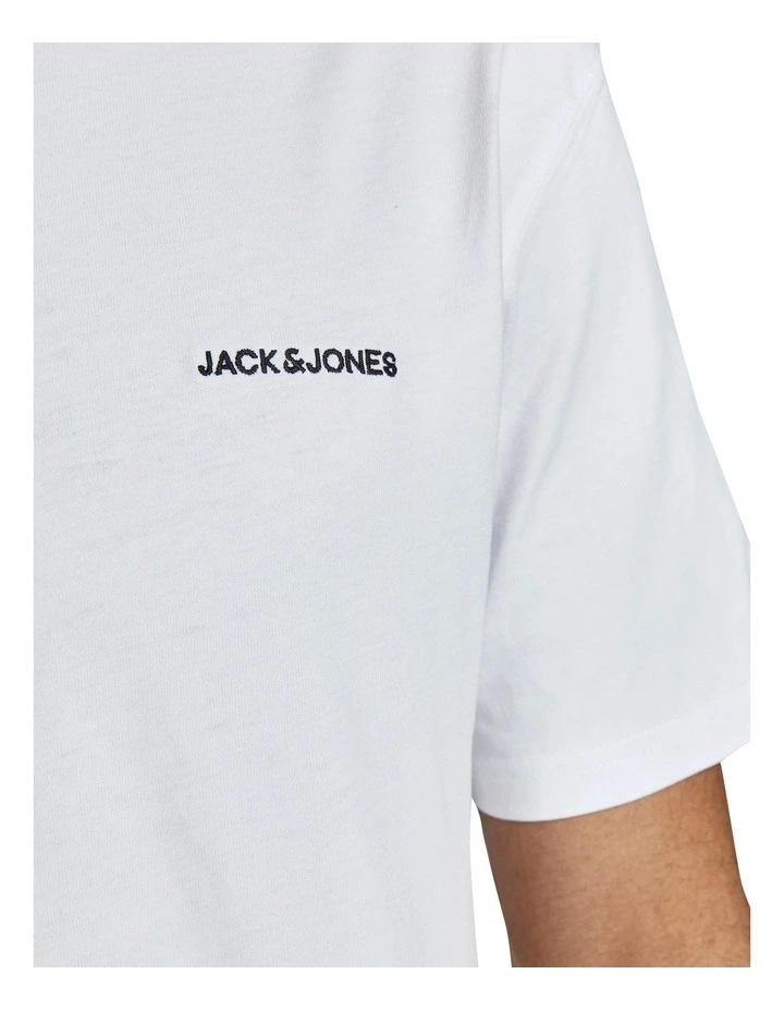 Jack & Jones Relaxed Organic Cotton Corp Tee In White - Image 5