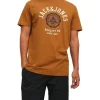 Jack & Jones Logo Short Sleeve Tee In Rubber