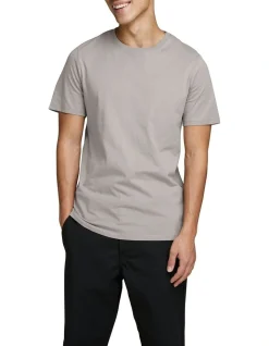 Jack & Jones Organic Cotton Basic Tee In Crockery