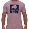 Raging Bull Negative Print Bull T-Shirt In Rose
