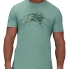 Raging Bull Camo Slash Bull T-Shirt In Sage