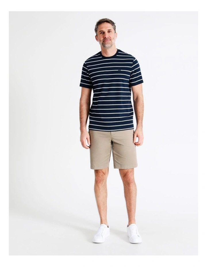 Reserve Montague Short Sleeve Stripe T-Shirt In Navy 3 Reserve Montague Short Sleeve Stripe T-Shirt In Navy - Image 3