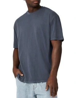 Industrie The Light Weight Del Sur Tee In Indigo