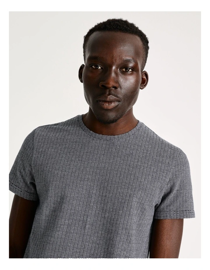 Blaq Julian Jacquard Short Sleeve In Black - Image 2