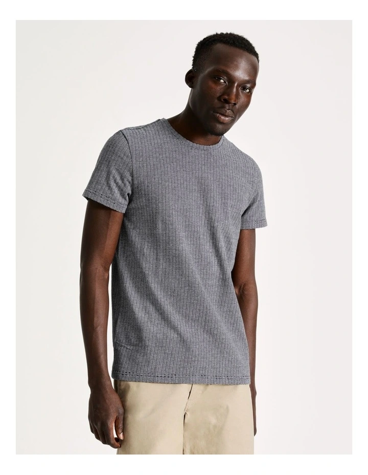 Blaq Julian Jacquard Short Sleeve In Black - Image 4