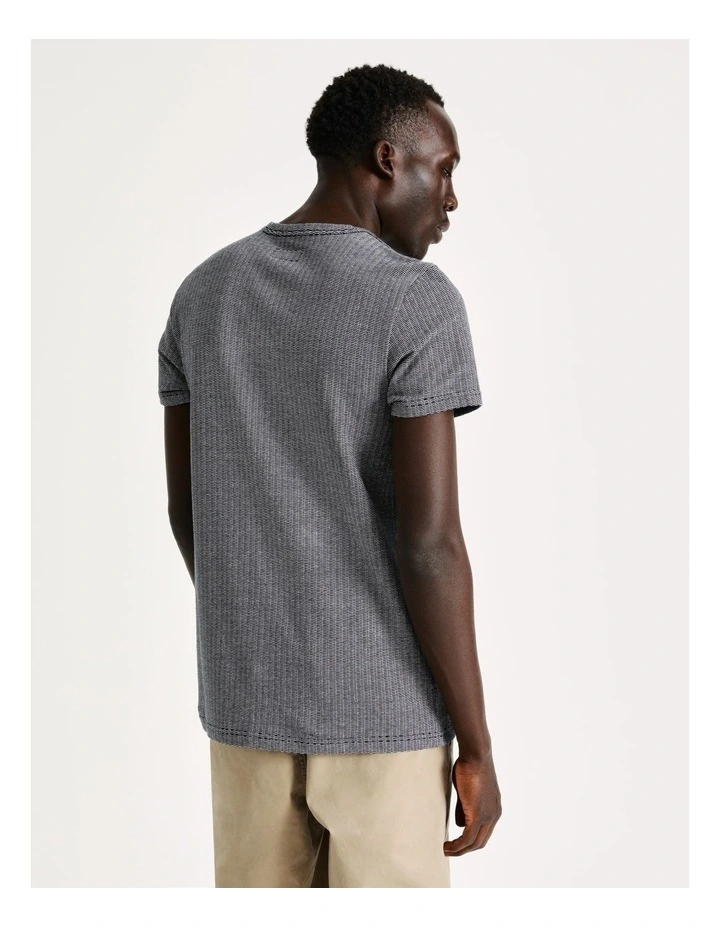 Blaq Julian Jacquard Short Sleeve In Black - Image 7