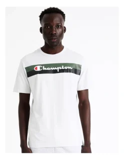 Champion Graphic Sporty Tee Print In White