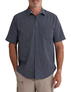 Breakaway Skye Seersucker Shirt In Ink