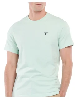 Barbour Sports Tee In Dusty Mint