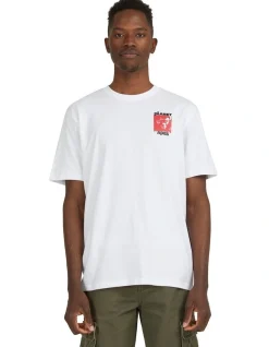 Element Pota Dominion Short Sleeve Tee In Optic White