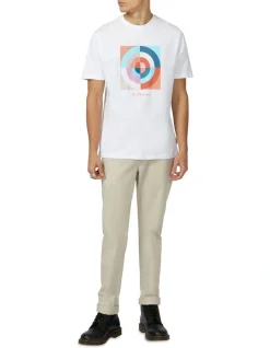 Ben Sherman Spliced Target Tee In White 7 Ben Sherman Spliced Target Tee In White -Nena & Pasadena Sales 928395640 4 720x928