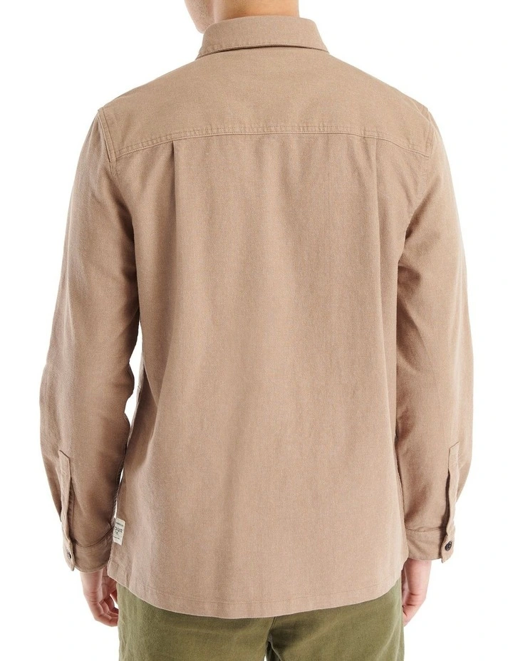 Barbour Kettleness Overshirt In Brown - Image 2