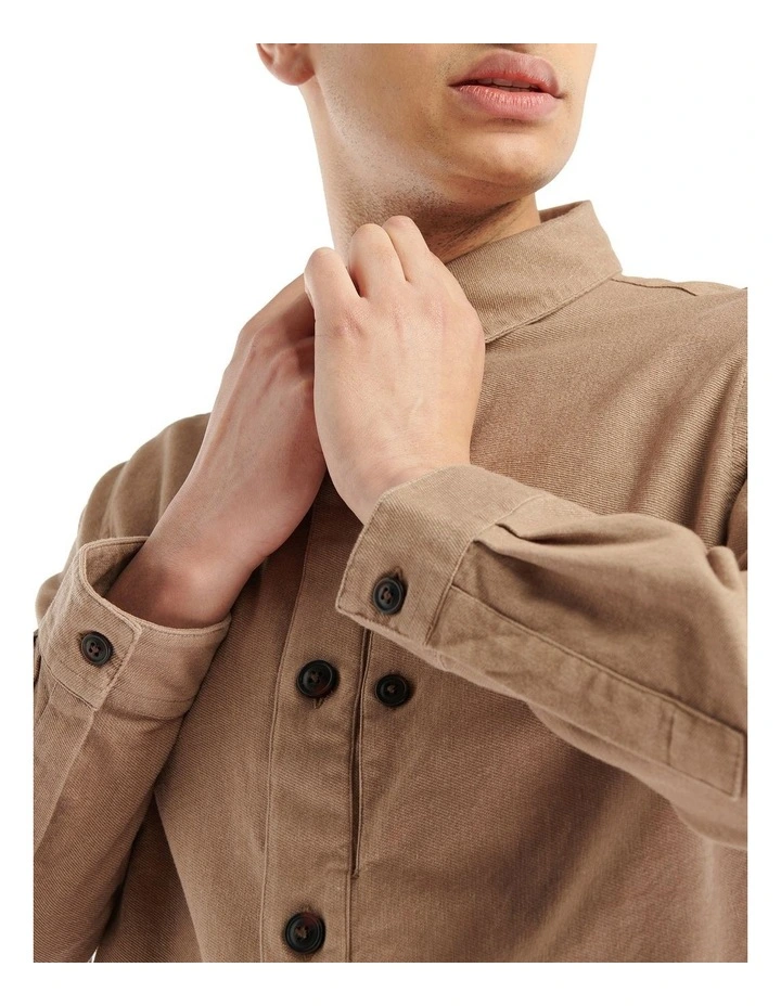 Barbour Kettleness Overshirt In Brown - Image 4