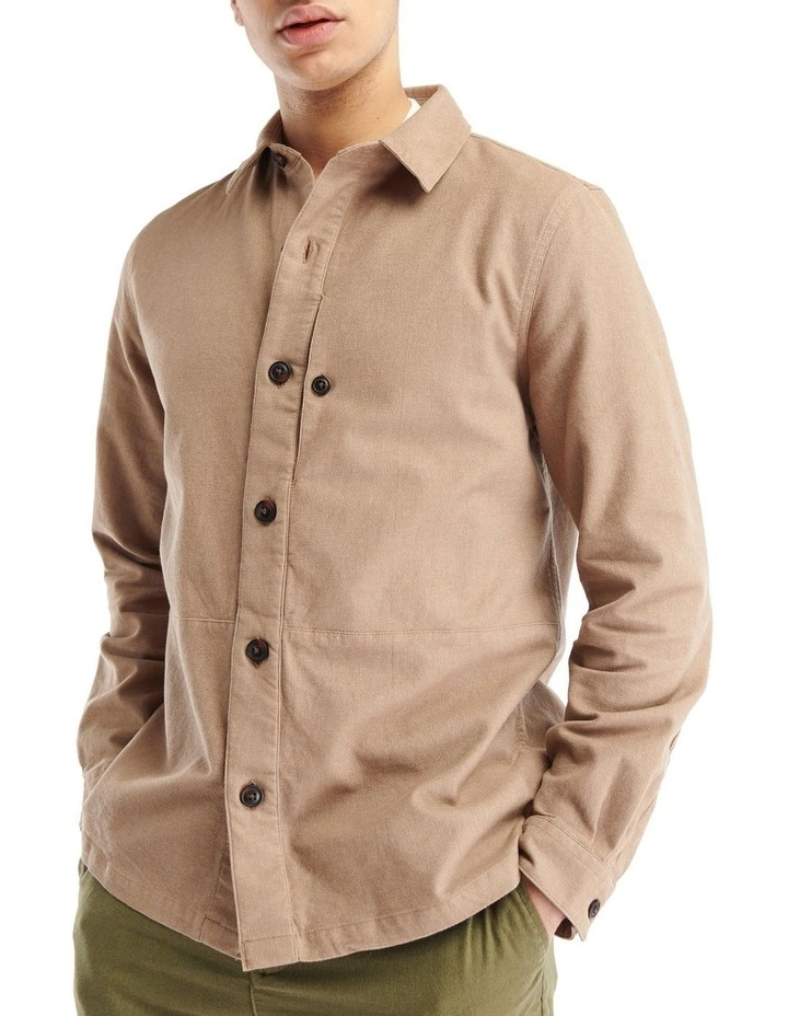Barbour Kettleness Overshirt In Brown - Image 5
