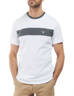 Barbour Seaford Panel Tee In White