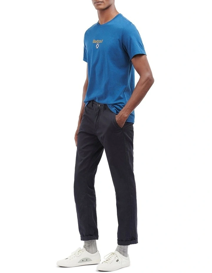 Barbour Emblem Tee In Deep Blue 3 Barbour Emblem Tee In Deep Blue - Image 3