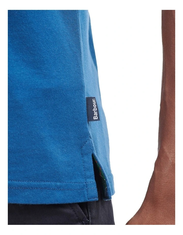 Barbour Emblem Tee In Deep Blue 6 Barbour Emblem Tee In Deep Blue - Image 6