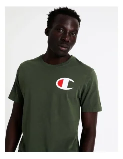 Champion C Logo Tee In Green
